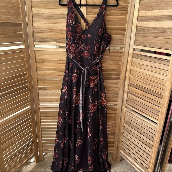 Marchesa Notte Bridesmaids Floral Maxi  Gown - Picture 4 of 11